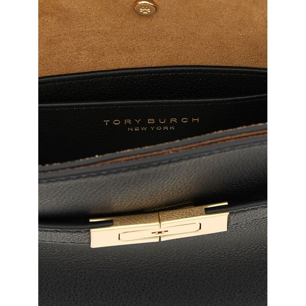 Tory Burch Black Lambskin Crossbody Women's Bag - Picture 4 of 4
